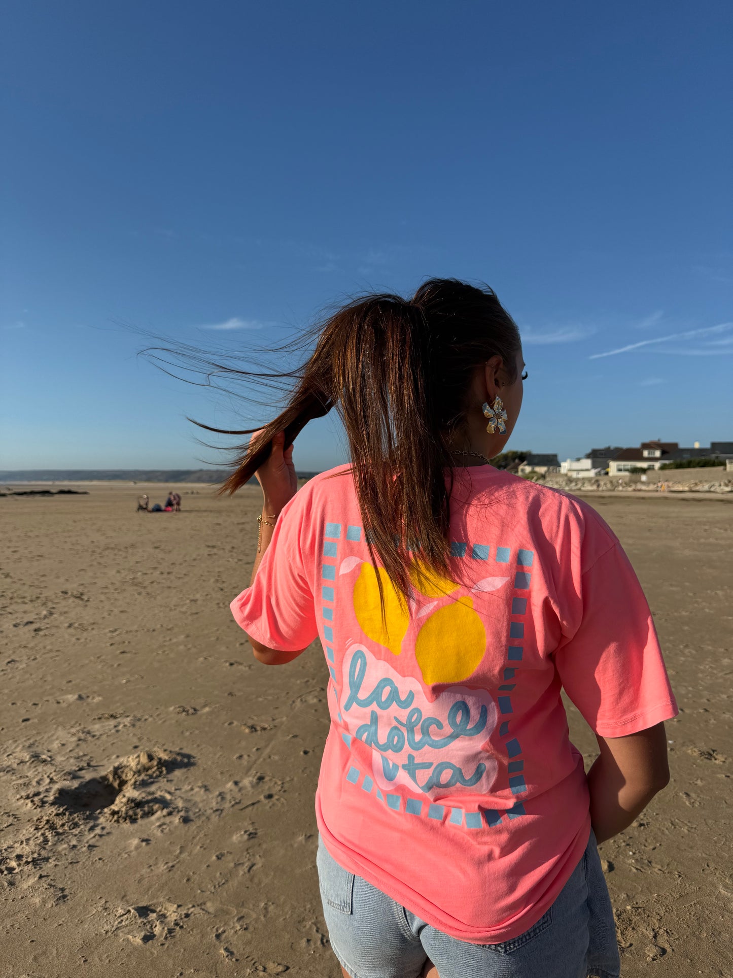 T-shirt Dolce Vita saumon fluo