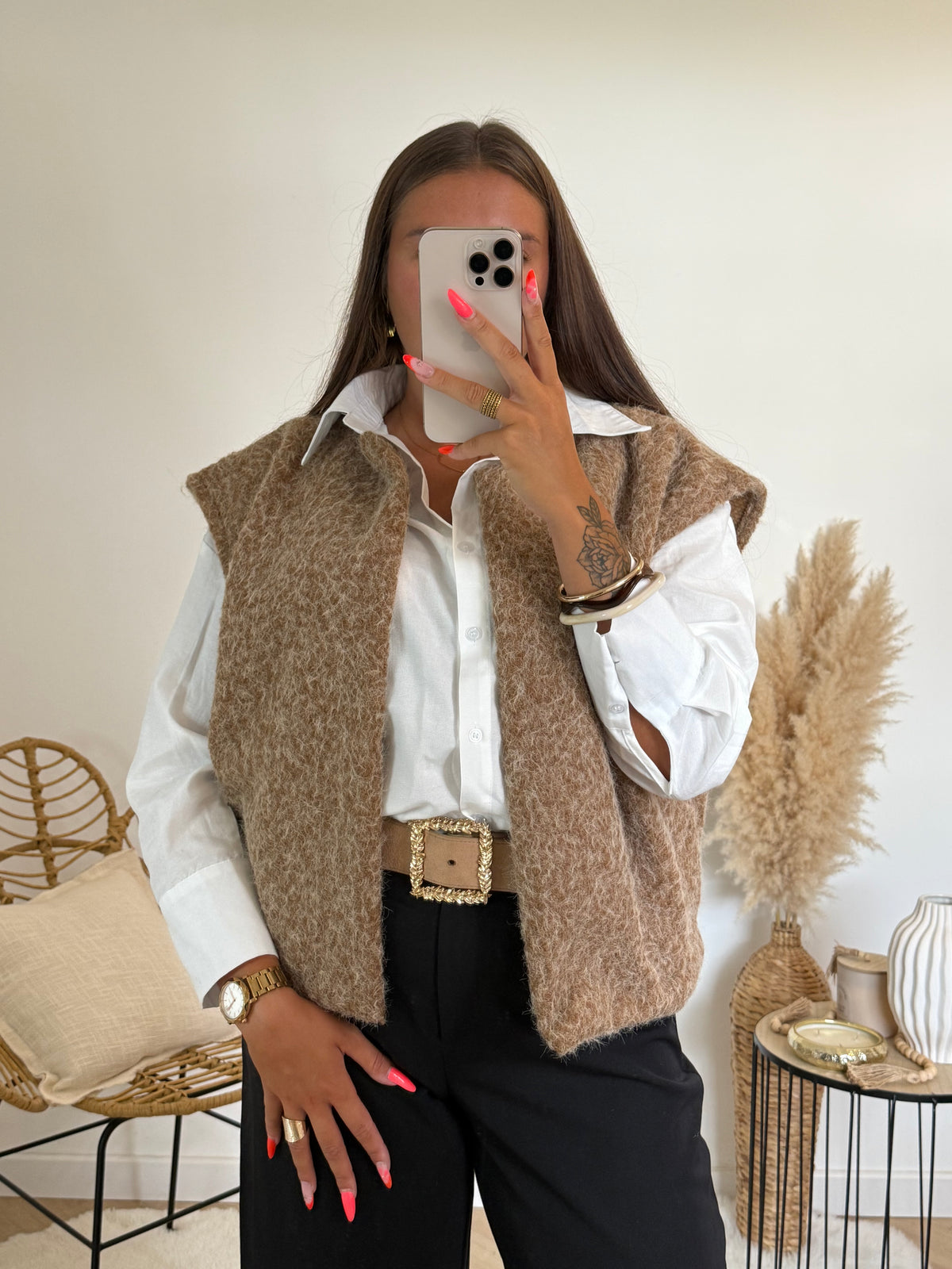 Gilet sans manches boucle