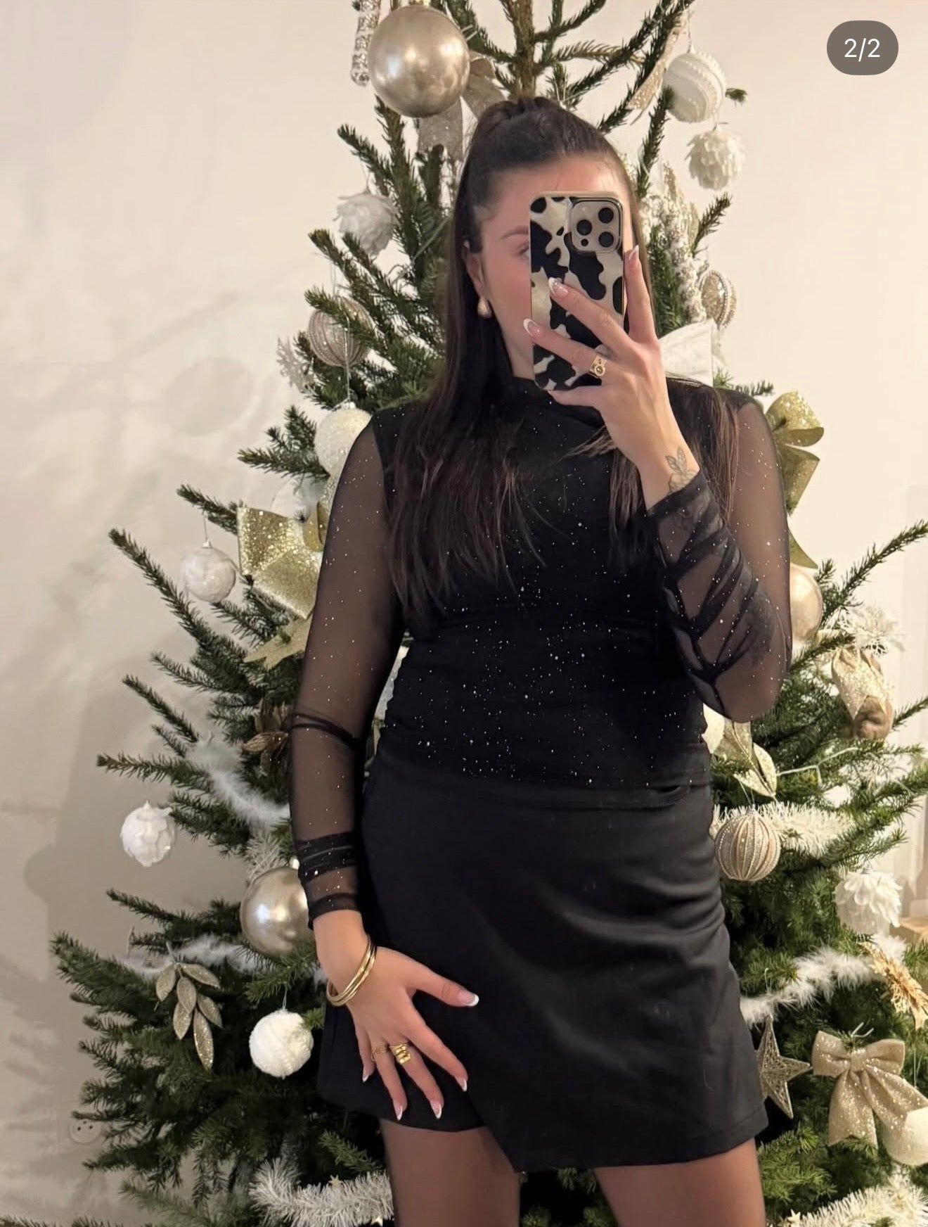 TOP EN TULLE PAILLETÉ
