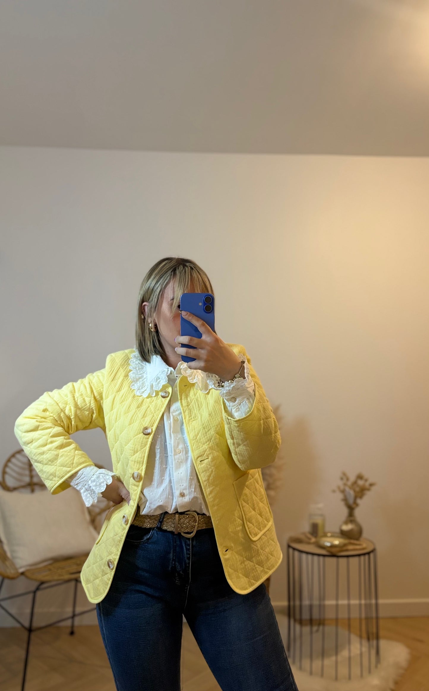 CHEMISE COL CLAUDINE