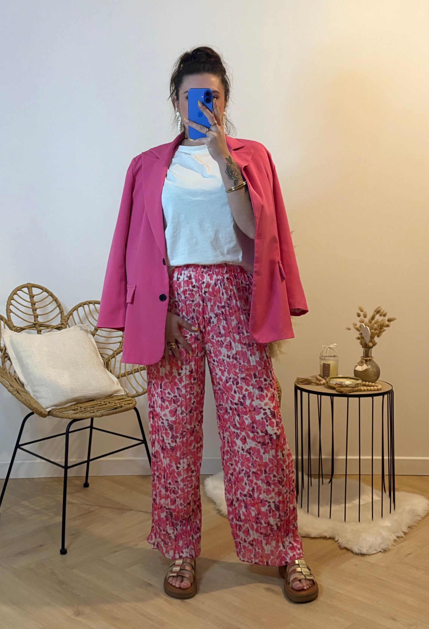 PANTALON FLUIDE FLEURIE