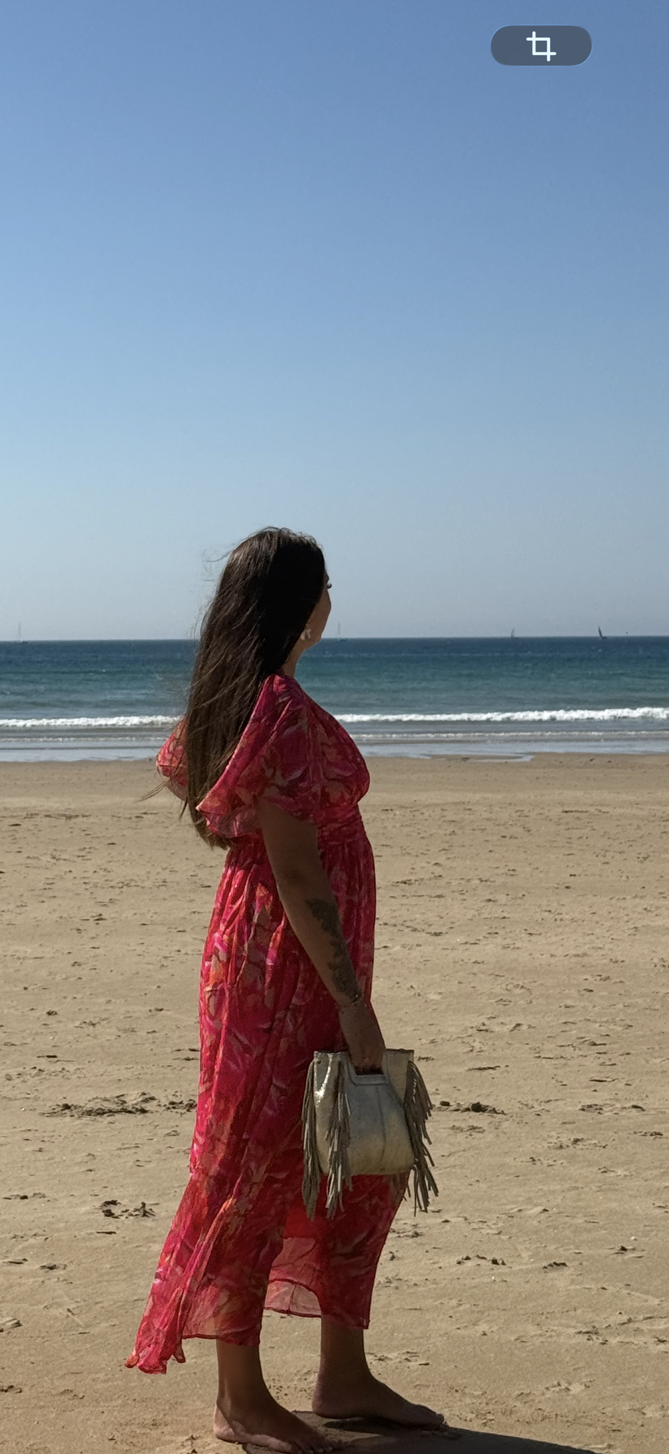 Robe longue à fleurs