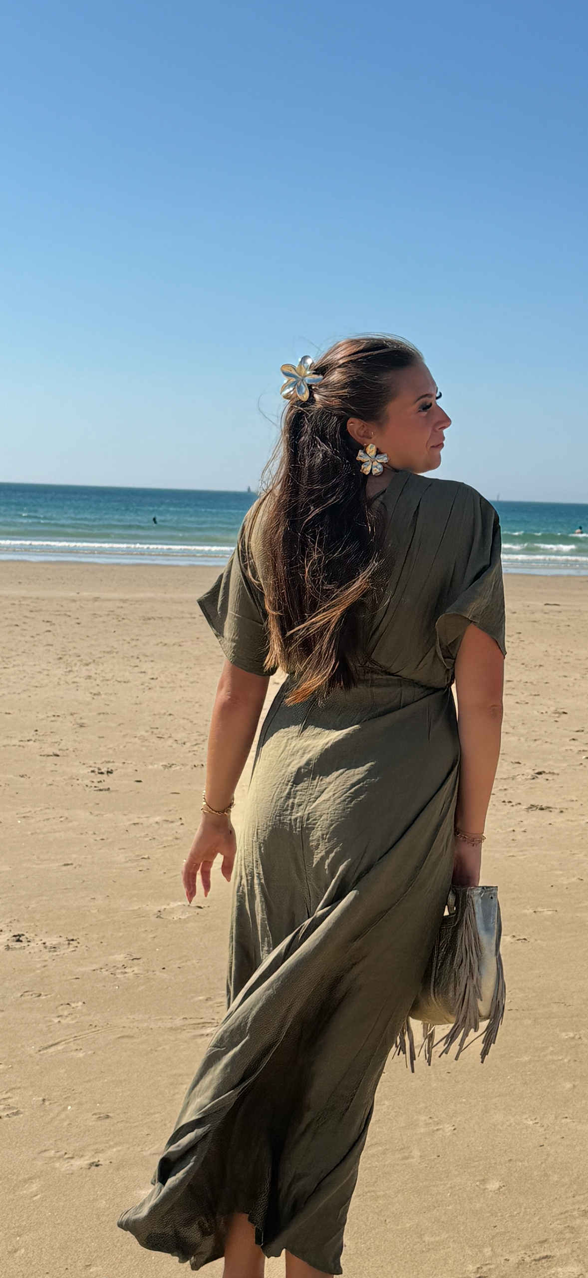 Robe longue chauve souris