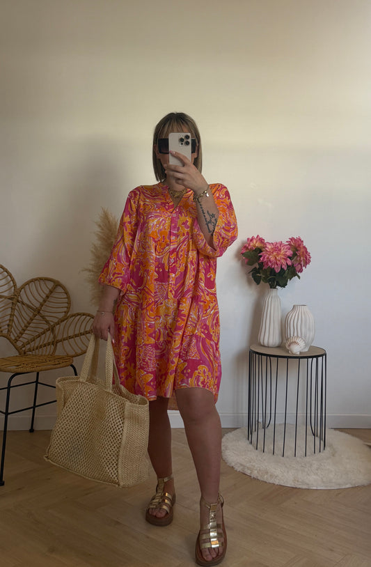 Robe courte imprimée