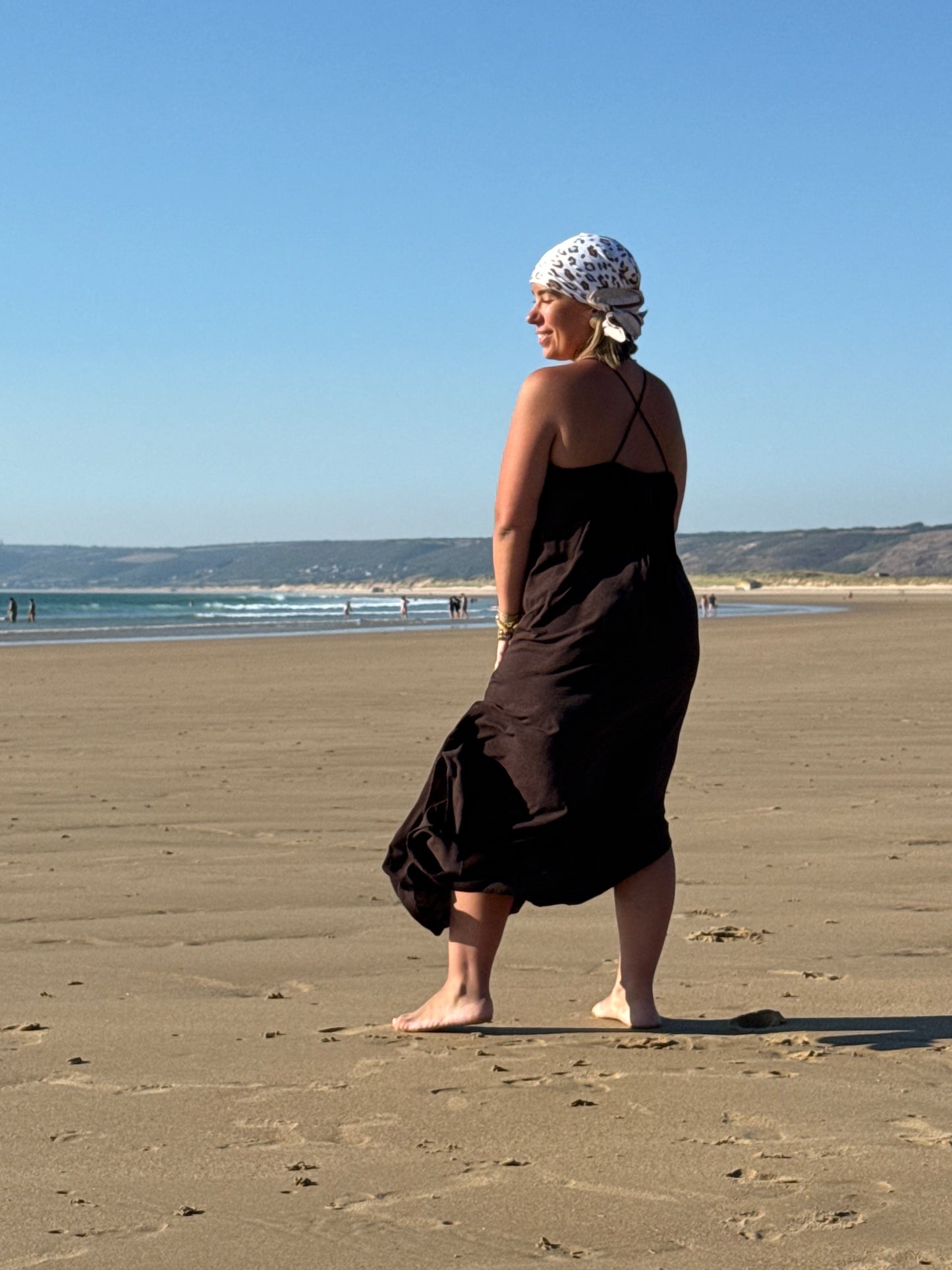 Robe longue fluide croisé