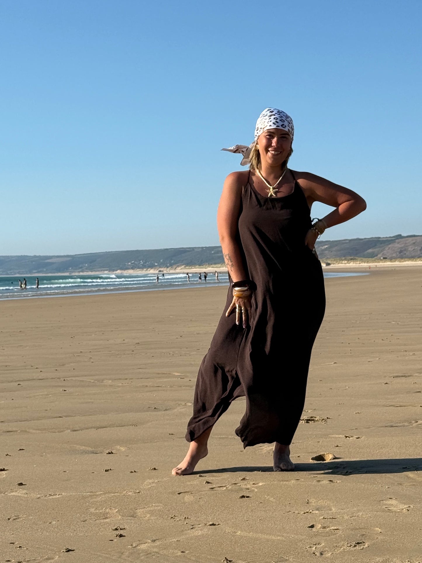 Robe longue fluide croisé