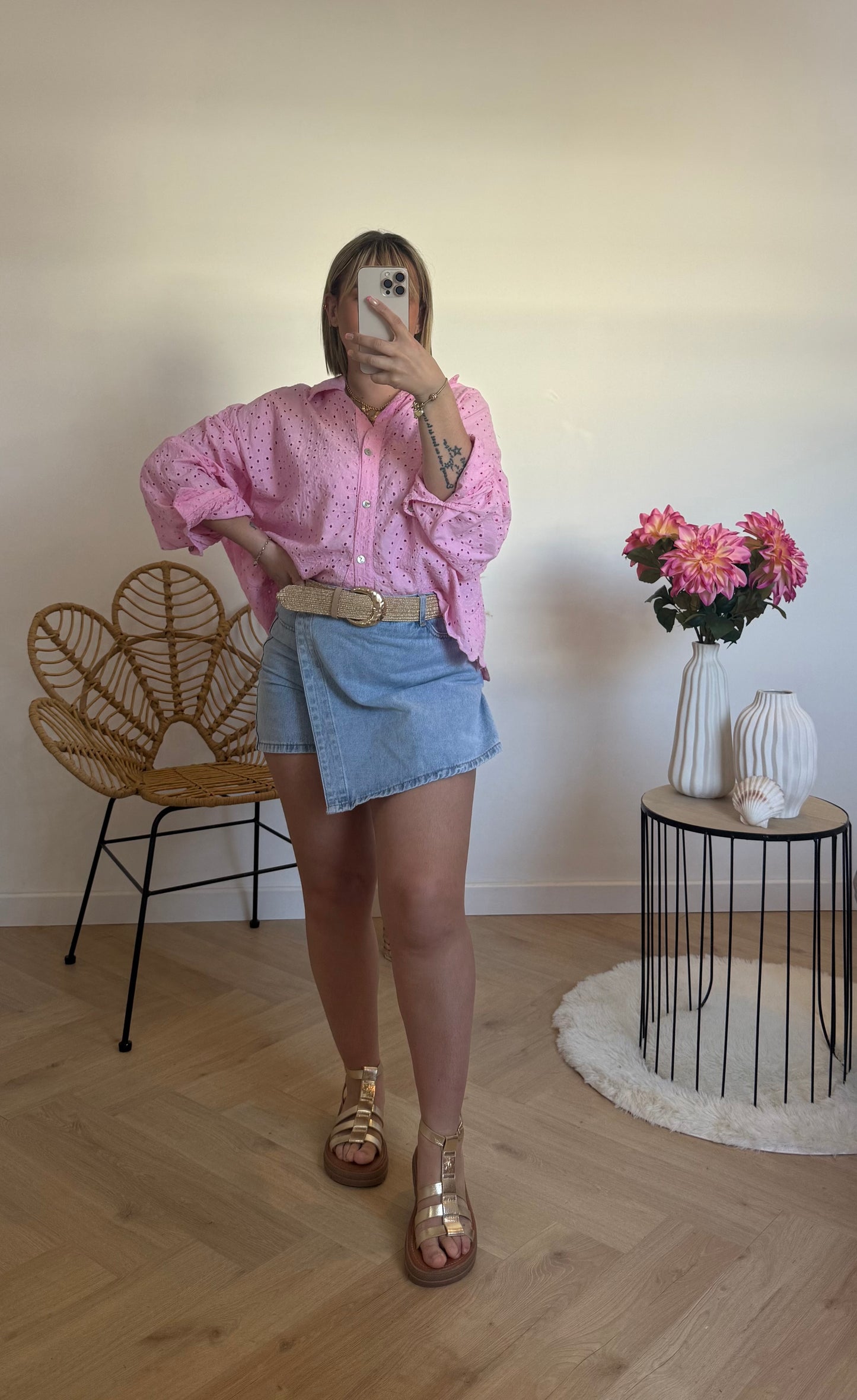 Chemise broderie anglaise