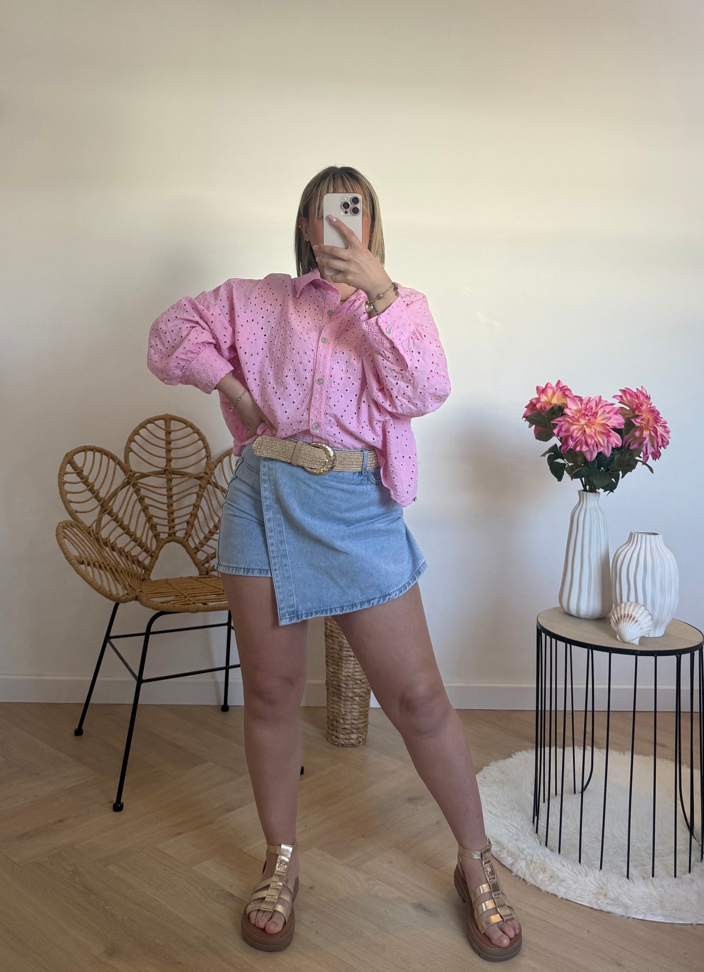 Chemise broderie anglaise