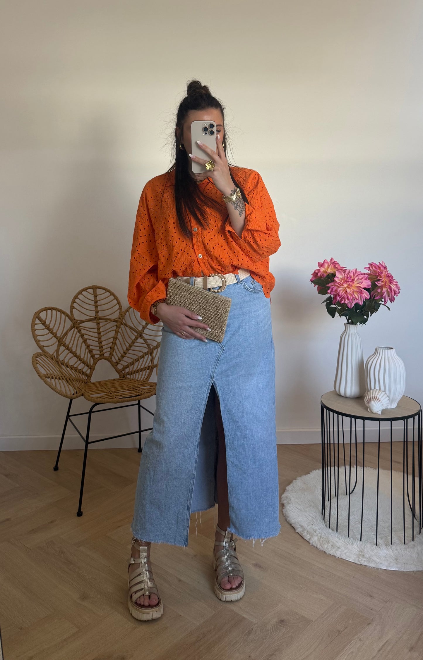 Chemise broderie anglaise