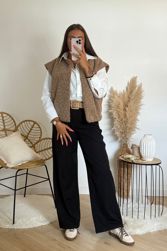 Gilet sans manches boucle