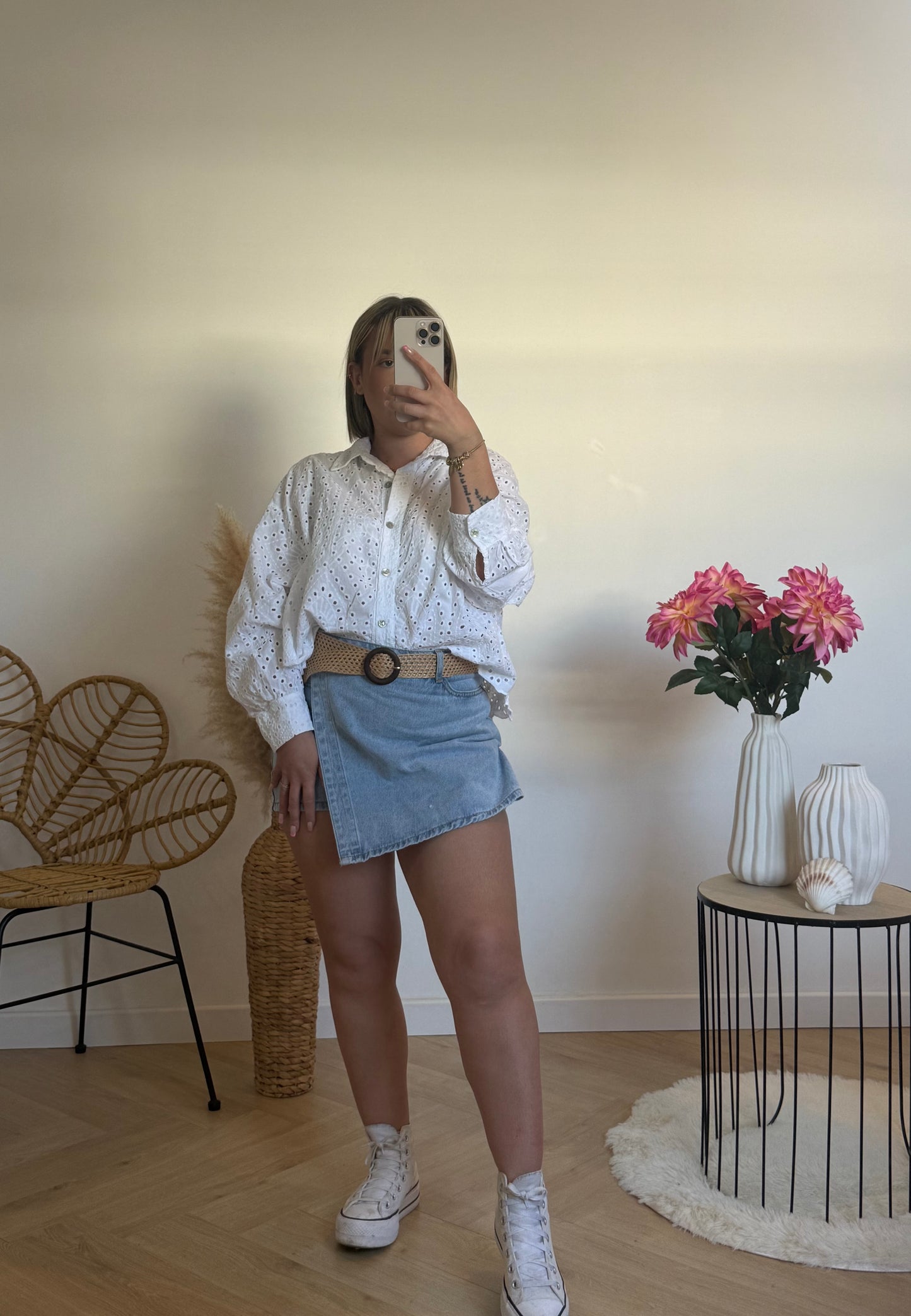 Chemise broderie anglaise