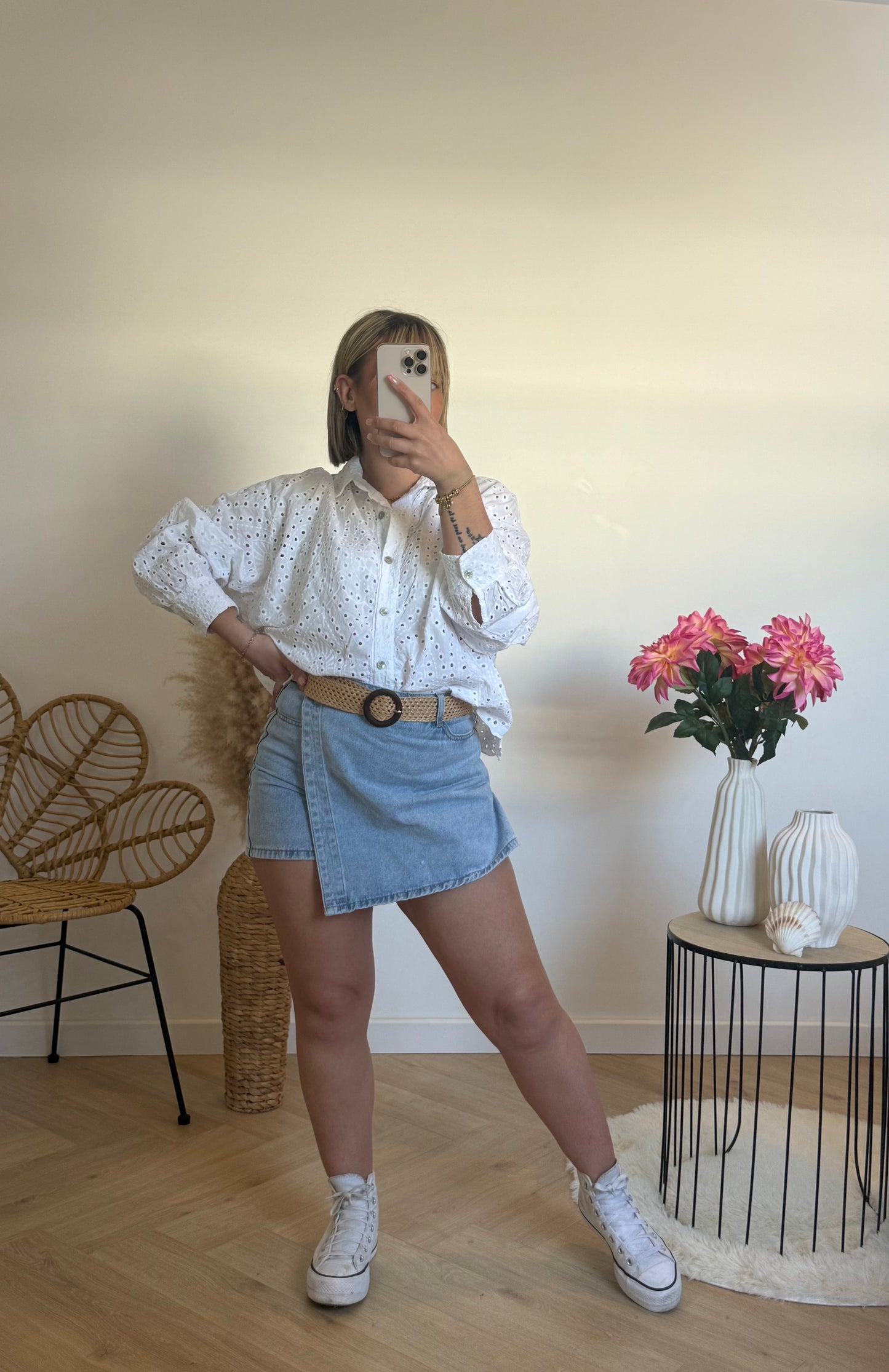 Chemise broderie anglaise