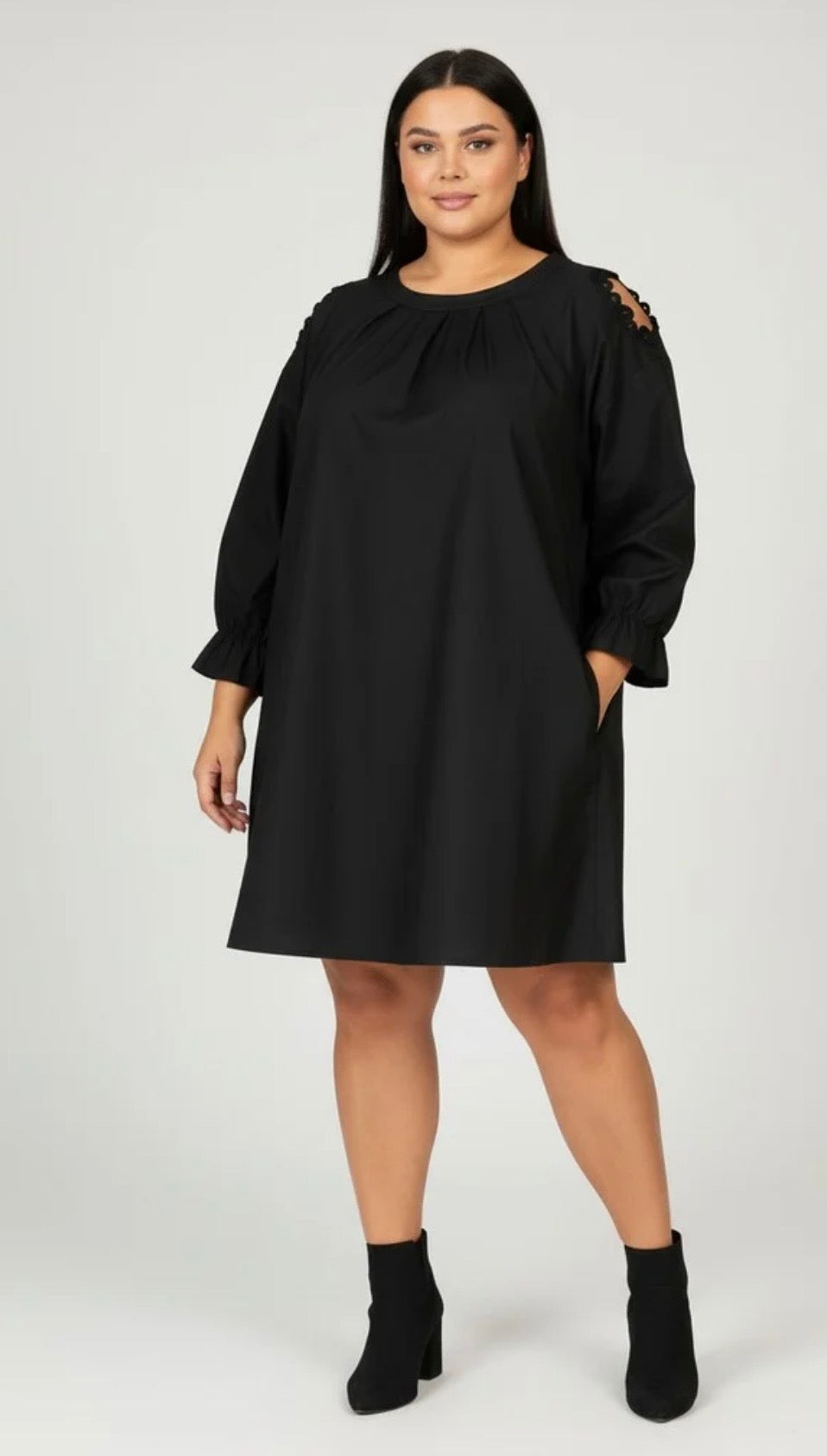 ROBE GRANDE TAILLE PLISSÉ