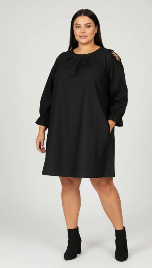 ROBE GRANDE TAILLE PLISSÉ