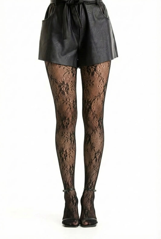 COLLANT DENTELLE PETITE TAILLE