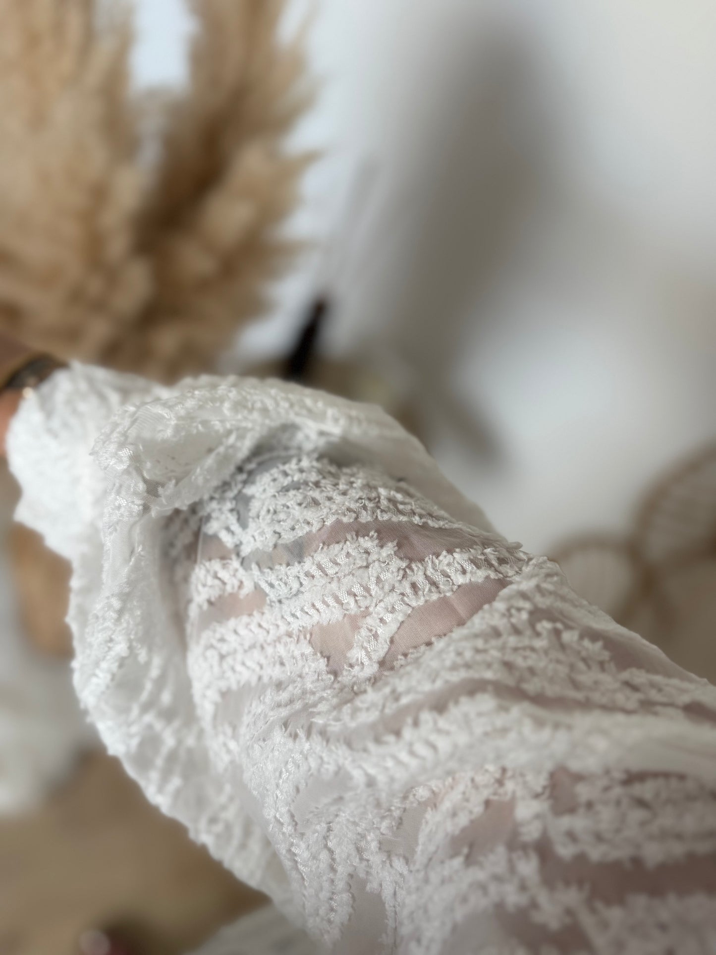 CHEMISE MANCHES BOUFFANTES À MOTIFS