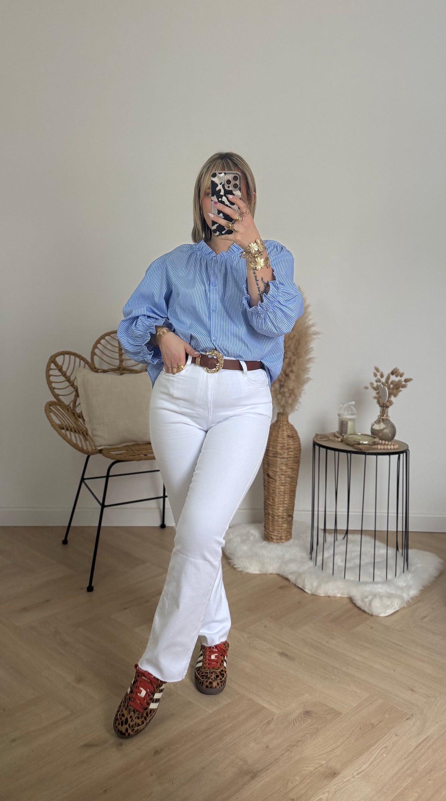 CHEMISE COL VICTORIEN GRANDE TAILLE