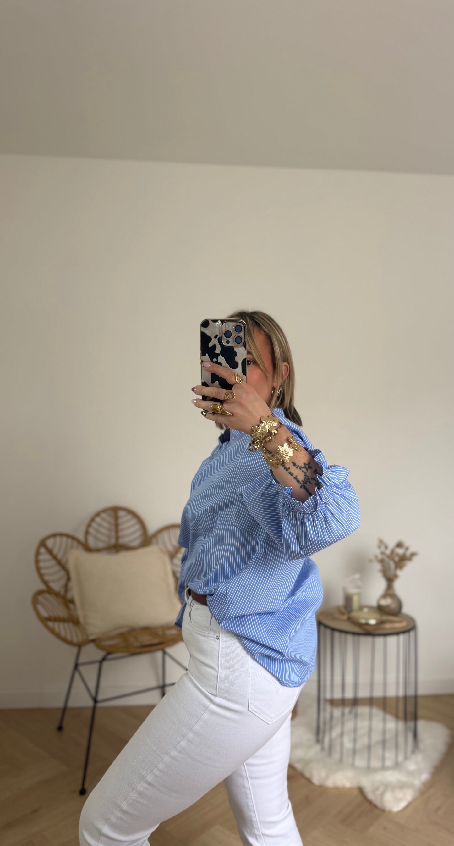 CHEMISE COL VICTORIEN GRANDE TAILLE
