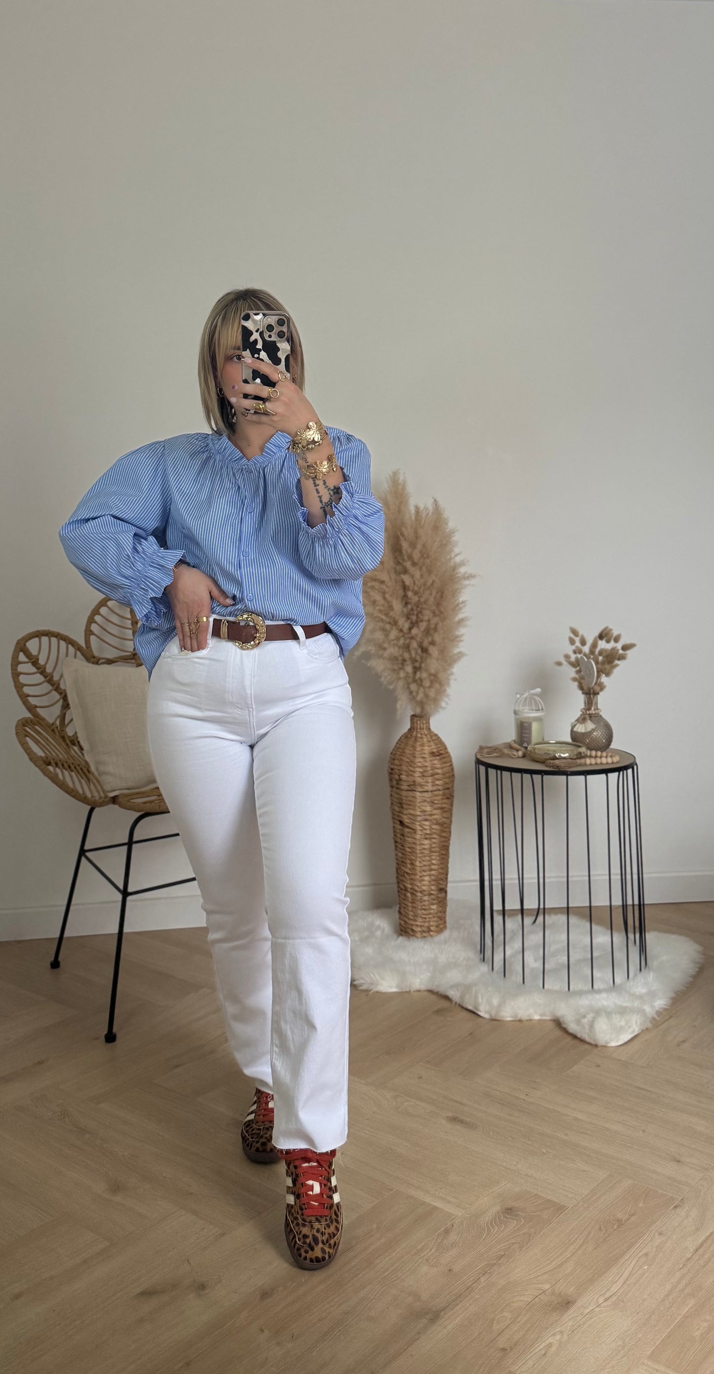 CHEMISE COL VICTORIEN GRANDE TAILLE