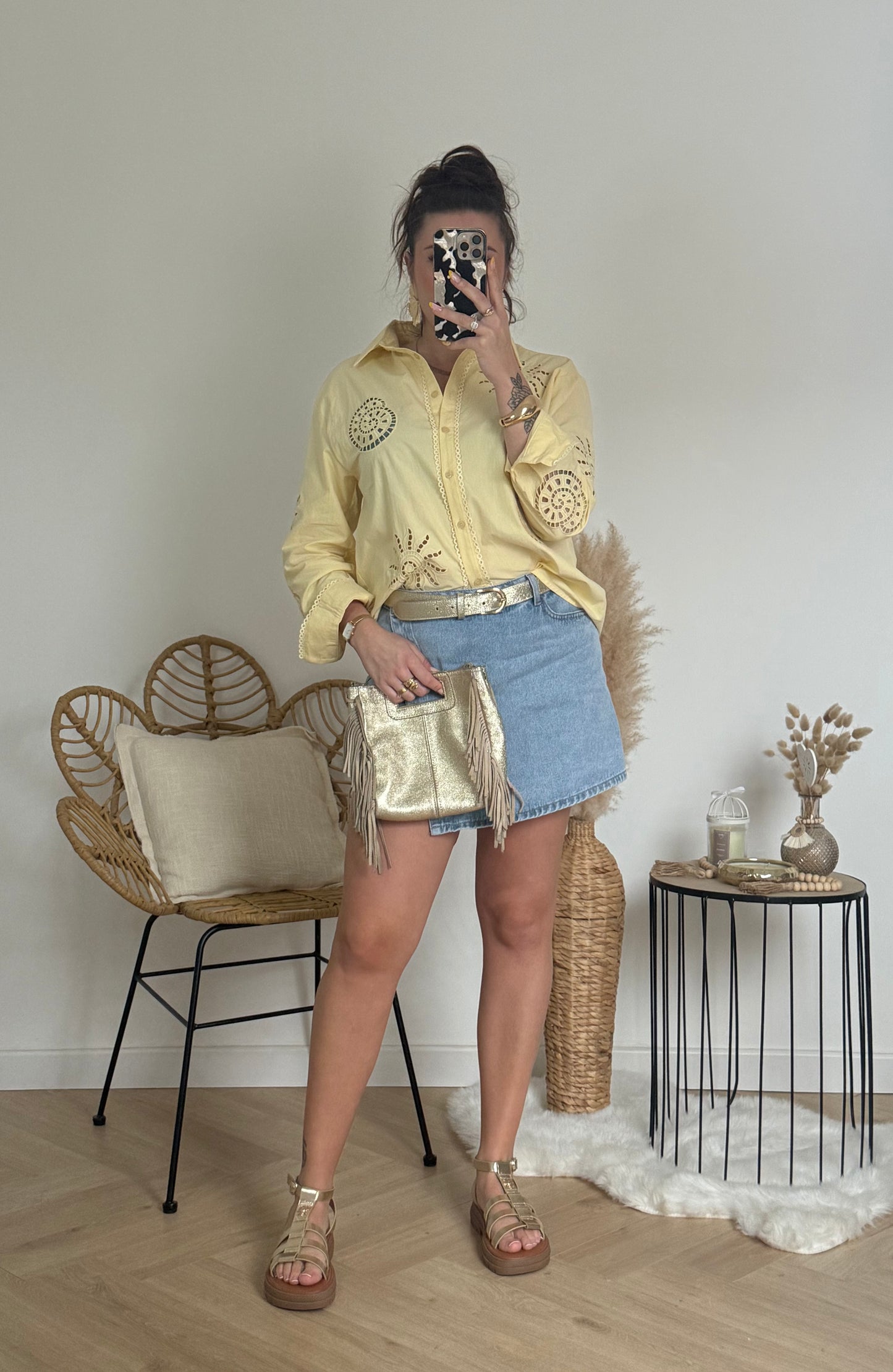 JUPE-SHORT EN JEANS