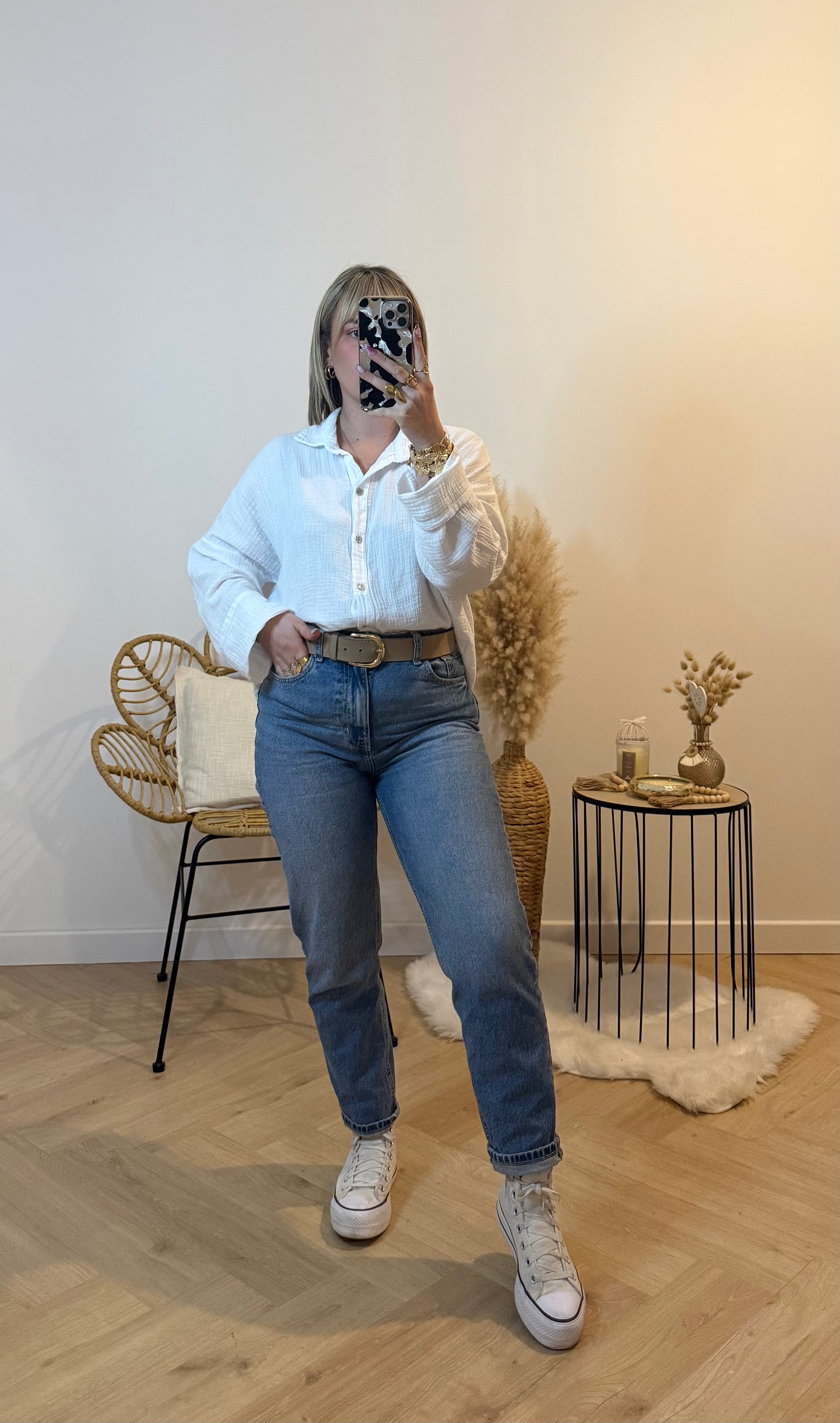 CHEMISE GAZE DE COTON