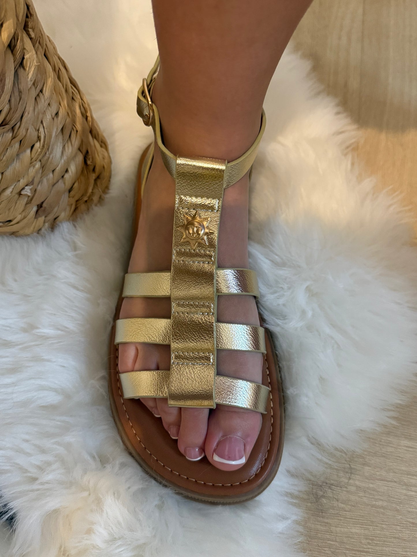 Sandales doré Soleil