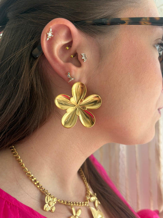 BOUCLES D'OREILLES FLEURS