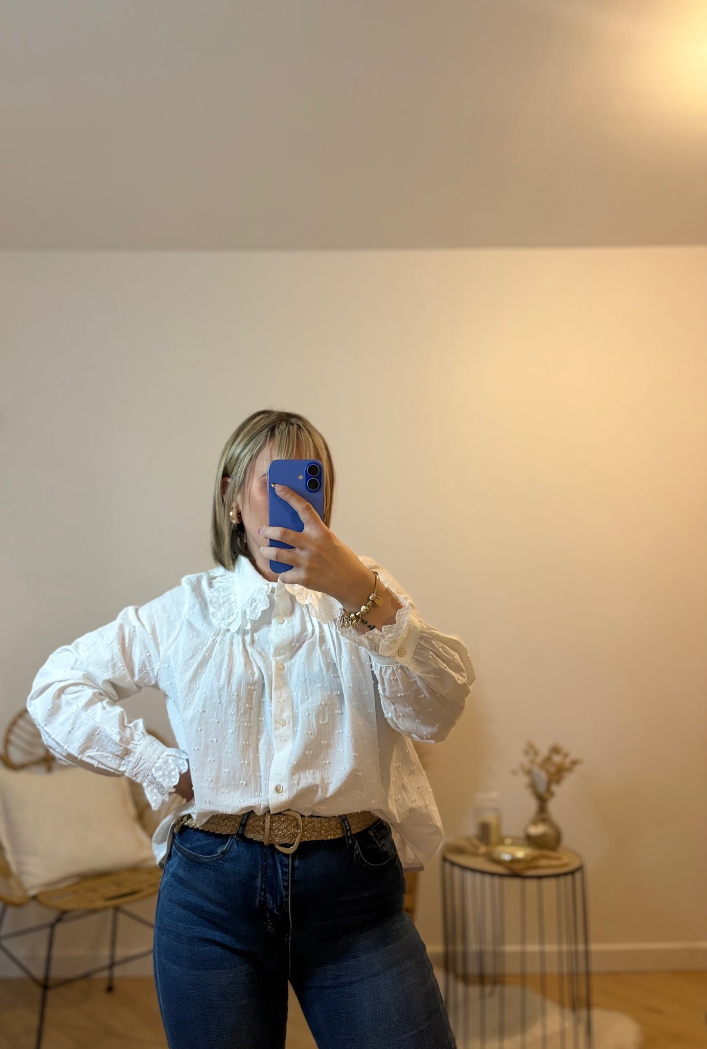CHEMISE COL CLAUDINE