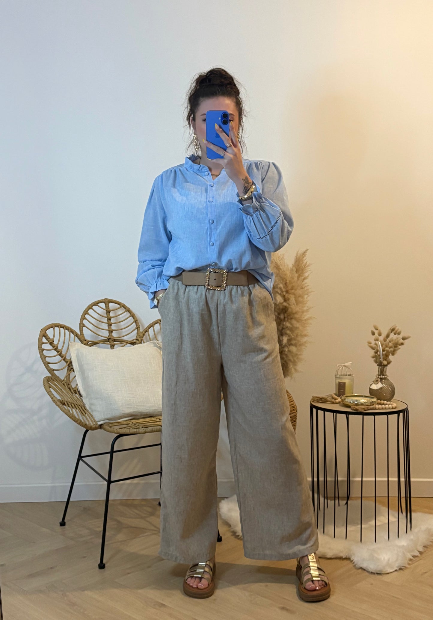 PANTALON LARGE GRANDE TAILLE